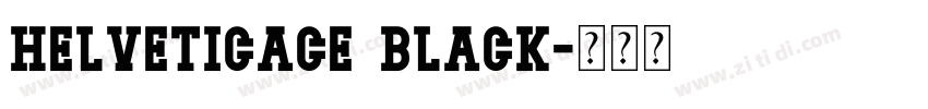 helveticace black字体转换